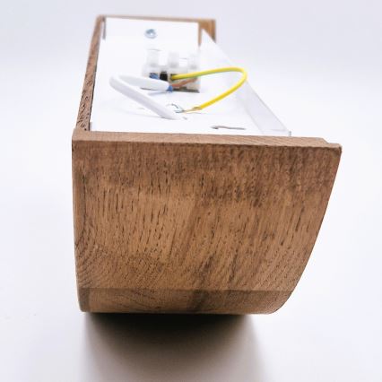 Brilagi - LED zidna svjetiljka CARVALHO 1xE27/15W/230V hrast-trešnja