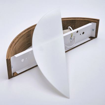 Brilagi - LED zidna svjetiljka CARVALHO 1xE27/15W/230V hrast-trešnja