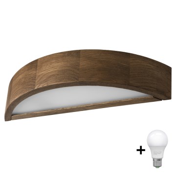 Brilagi - LED Zidna svjetiljka CARVALHO 1xE27/60W/230V hrast orah
