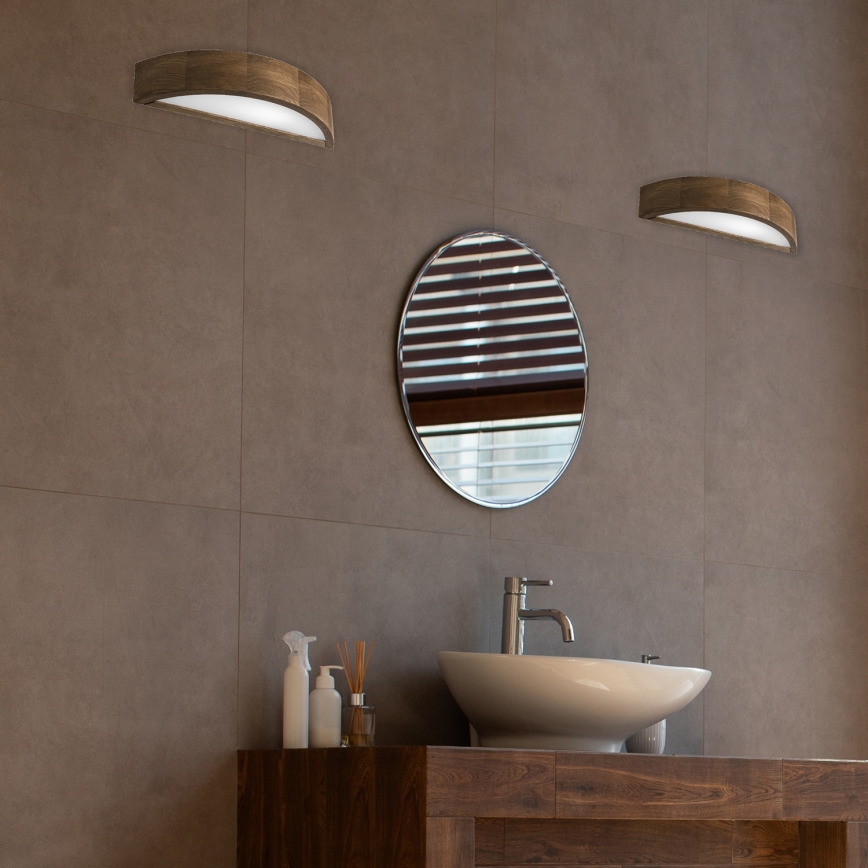 Brilagi - LED Zidna svjetiljka CARVALHO 1xE27/60W/230V hrast orah