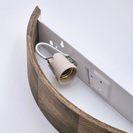 Brilagi - LED Zidna svjetiljka CARVALHO 1xE27/60W/230V hrast orah