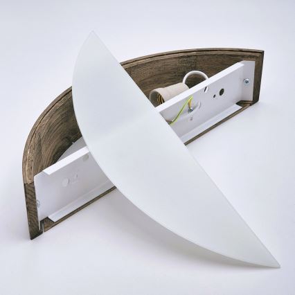 Brilagi - LED Zidna svjetiljka CARVALHO 1xE27/60W/230V hrast orah