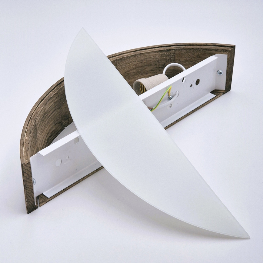 Brilagi - LED Zidna svjetiljka CARVALHO 1xE27/60W/230V hrast orah