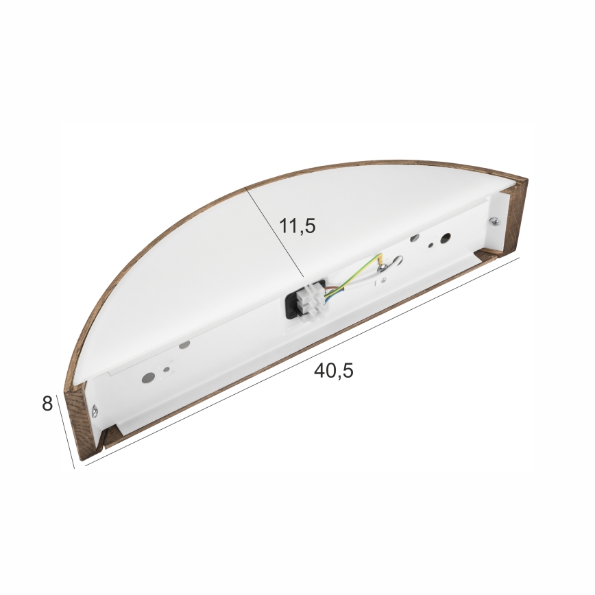 Brilagi - LED Zidna svjetiljka CARVALHO 1xE27/60W/230V hrast orah