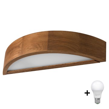 Brilagi - LED Zidna svjetiljka CARVALHO 1xE27/60W/230V hrast trešnja