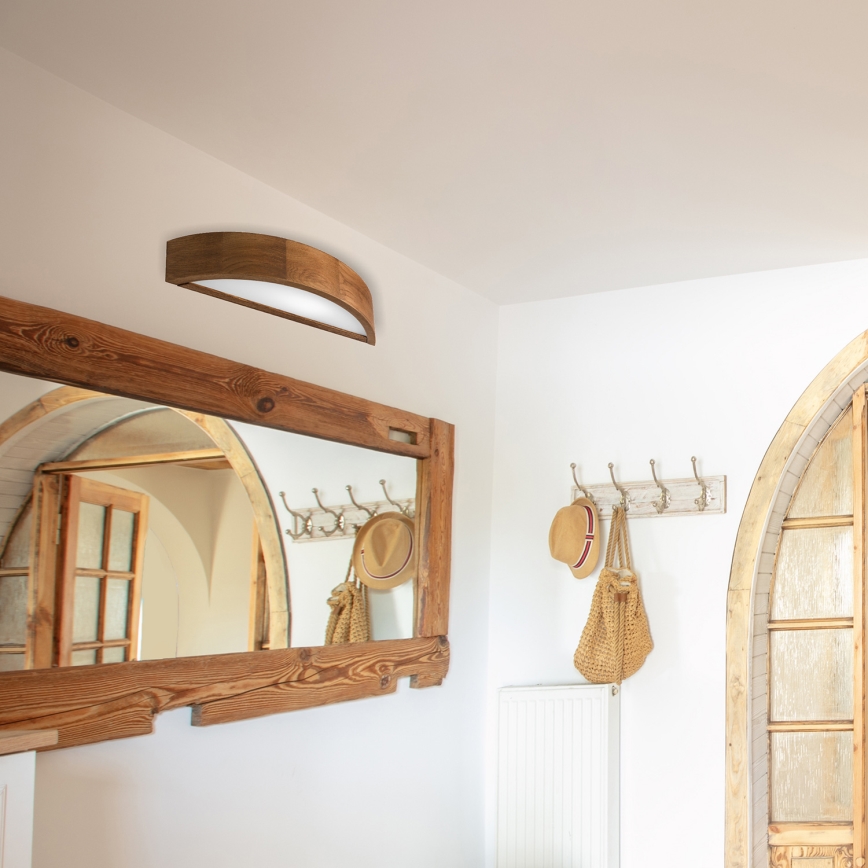 Brilagi - LED Zidna svjetiljka CARVALHO 1xE27/60W/230V hrast trešnja