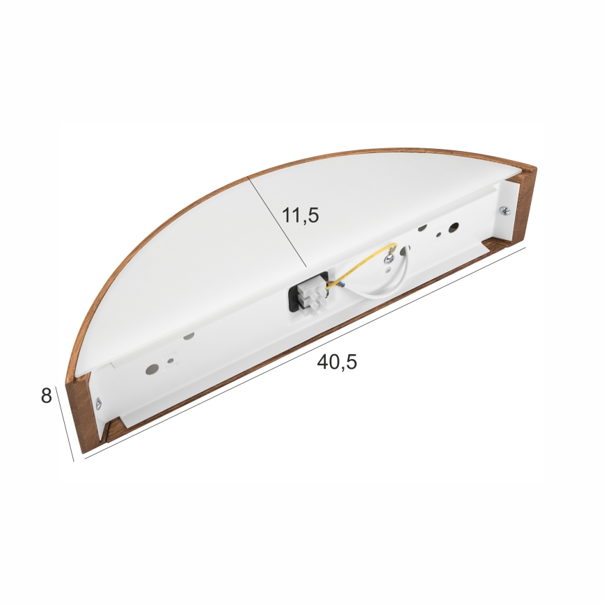 Brilagi - LED Zidna svjetiljka CARVALHO 1xE27/60W/230V hrast trešnja
