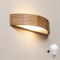Brilagi - LED zidna svjetiljka CARVALHO MODERN 1xE27/60W/230V hrast