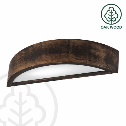 Brilagi - LED zidna svjetiljka CARVALHO SMOKEY 1xE27/60W/230V hrast