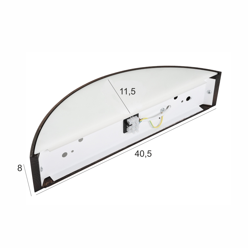 Brilagi - LED zidna svjetiljka CARVALHO SMOKEY 1xE27/60W/230V hrast