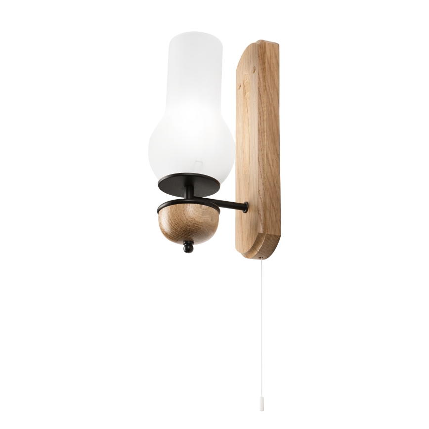 Brilagi - LED Zidna svjetiljka COTTAGE 1xE14/40W/230V hrast/bijela