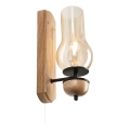 Brilagi - LED Zidna svjetiljka COTTAGE 1xE14/40W/230V hrast/smeđa