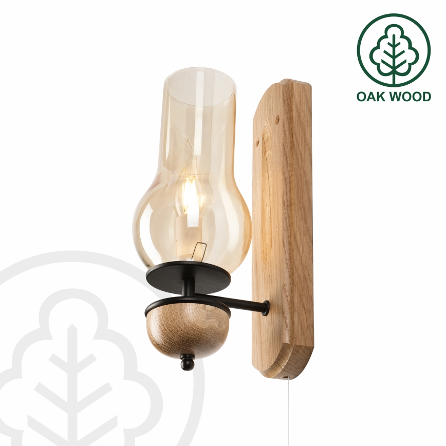 Brilagi - LED Zidna svjetiljka COTTAGE 1xE14/40W/230V hrast/smeđa
