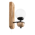 Brilagi - LED Zidna svjetiljka COTTAGE 1xG9/40W/230V hrast/bijela