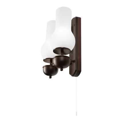 Brilagi - LED Zidna svjetiljka COTTAGE 2xE14/40W/230V bukva/bijela