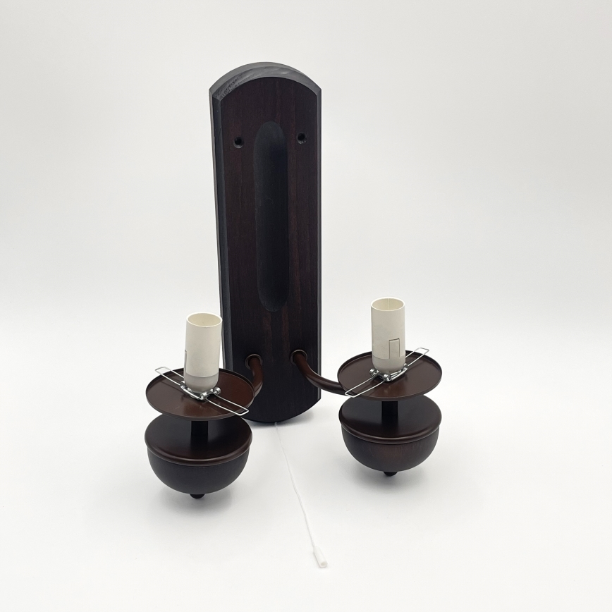 Brilagi - LED Zidna svjetiljka COTTAGE 2xE14/40W/230V bukva/bijela