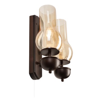 Brilagi - LED Zidna svjetiljka COTTAGE 2xE14/40W/230V bukva/smeđa