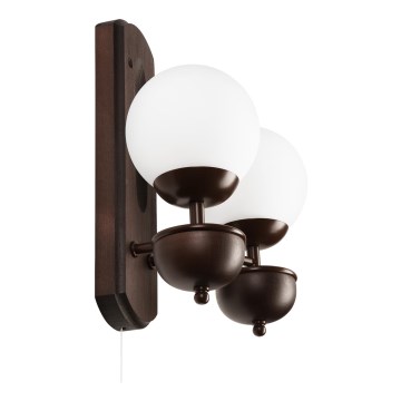 Brilagi - LED Zidna svjetiljka COTTAGE 2xG9/40W/230V bukva/bijela