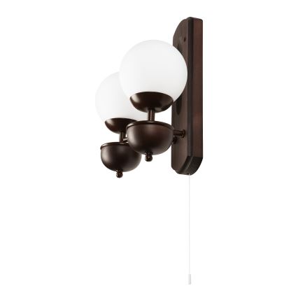Brilagi - LED Zidna svjetiljka COTTAGE 2xG9/40W/230V bukva/bijela