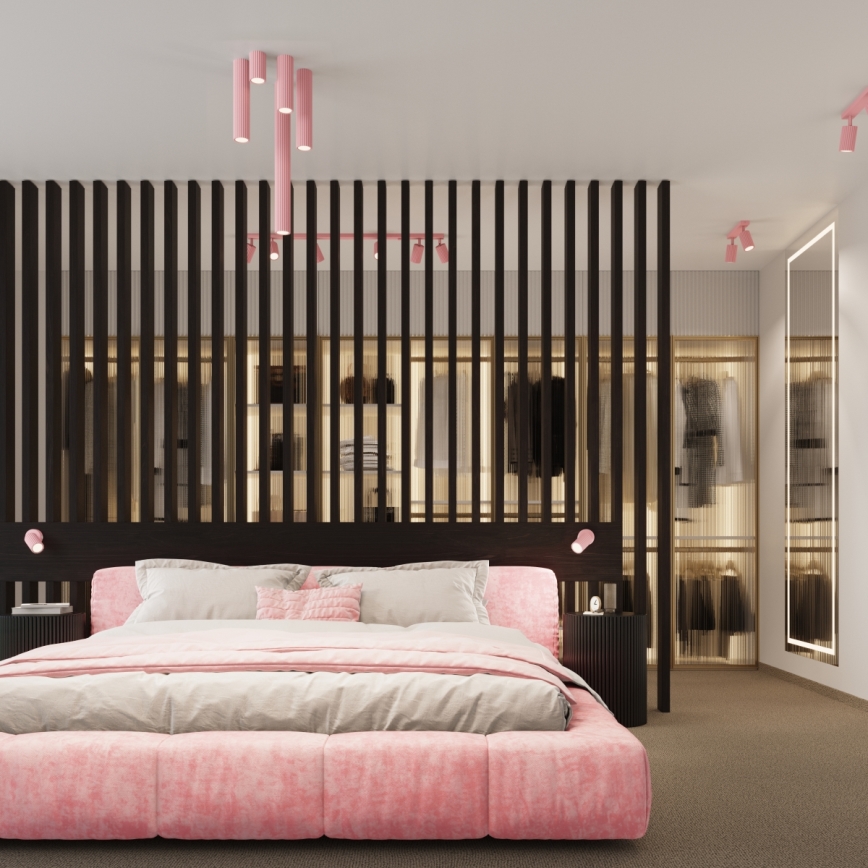 Brilagi - LED zidna svjetiljka CRESTO 1xGU10/10W/230V 10 cm ružičasta