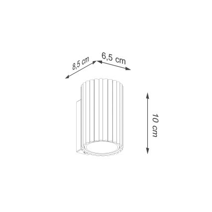 Brilagi - LED zidna svjetiljka CRESTO 1xGU10/10W/230V 10 cm zlatna