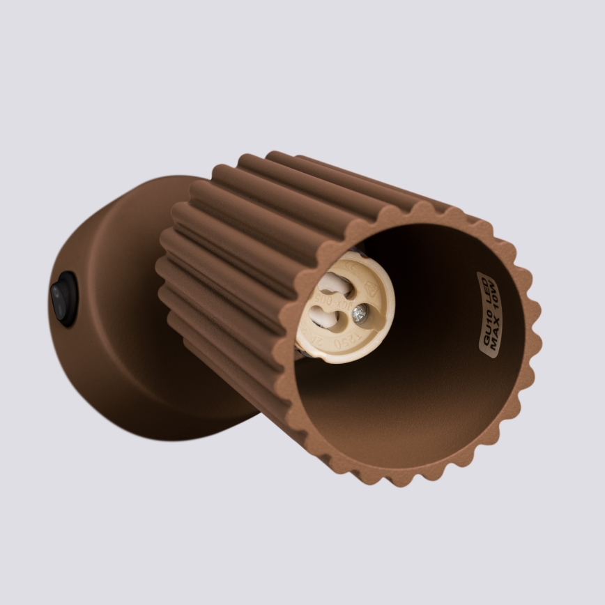 Brilagi - LED zidna svjetiljka CRESTO 1xGU10/10W/230V smeđa