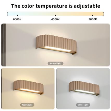 Brilagi - LED zidna svjetiljka FALCON MODERN LED/10W/230V 30 cm 3000/4500/6000K bež