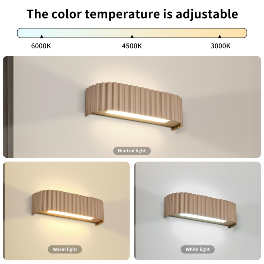 Brilagi - LED zidna svjetiljka FALCON MODERN LED/10W/230V 30 cm 3000/4500/6000K bež