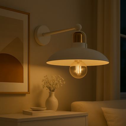 Brilagi - LED Zidna svjetiljka FLAMENGO 1xE27/60W/230V bijela