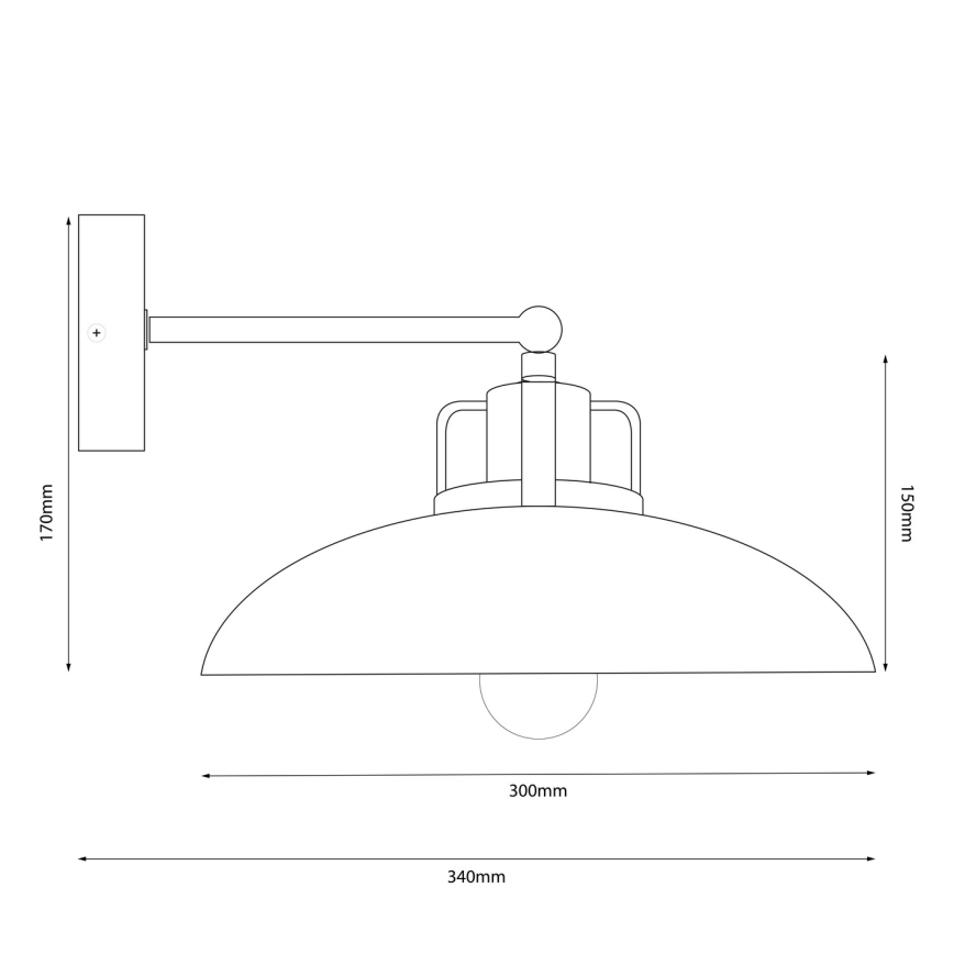 Brilagi - LED Zidna svjetiljka FLAMENGO 1xE27/60W/230V zelena