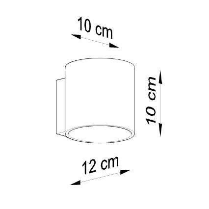 Brilagi -  LED Zidna reflektorska svjetiljka FRIDA 1xG9/3,5W/230V beton