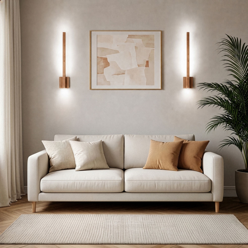 BRILAGI - LED zidna svjetiljka GARDALINE LED/90W/230V 100 cm hrast