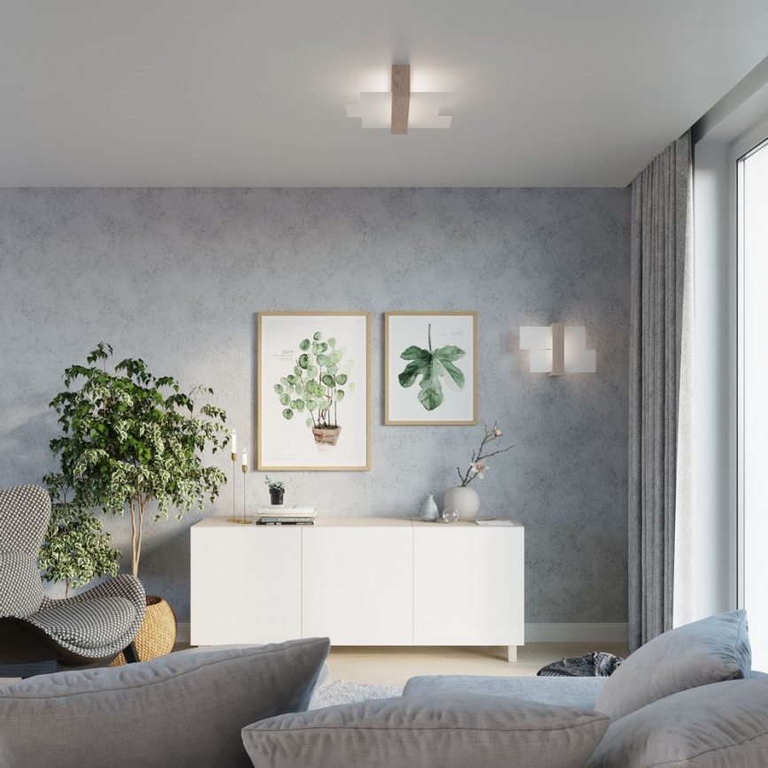 Brilagi -  LED Zidna svjetiljka HERA 1xE27/7,5W/230V drvo