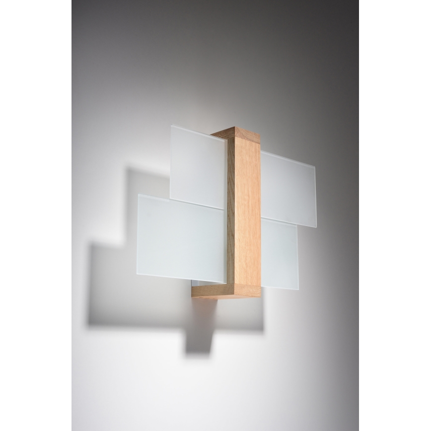 Brilagi -  LED Zidna svjetiljka HERA 1xE27/7,5W/230V drvo