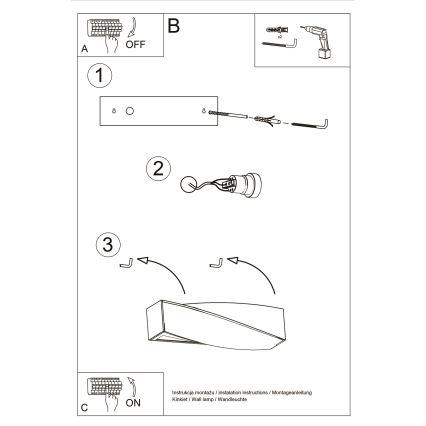 Brilagi -  LED Zidna svjetiljka KERRY 1xE27/7,5W/230V keramika/bijela