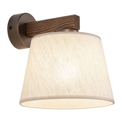 BRILAGI - LED zidna svjetiljka LATTE 1xE27/15W/230V borovina/bež