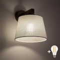 BRILAGI - LED zidna svjetiljka LATTE 1xE27/15W/230V borovina/bijela