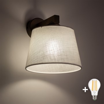 BRILAGI - LED zidna svjetiljka LATTE 1xE27/15W/230V borovina/bijela