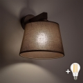 BRILAGI - LED Zidna svjetiljka LATTE 1xE27/15W/230V borovina/smeđa