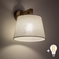 BRILAGI - LED zidna svjetiljka LATTE SABIA 1xE27/15W/230V bor/bijela