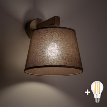 BRILAGI - LED Zidna svjetiljka LATTE SABIA 1xE27/15W/230V borovina/smeđa