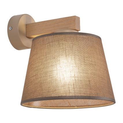 BRILAGI - LED Zidna svjetiljka LATTE SABIA 1xE27/15W/230V borovina/smeđa