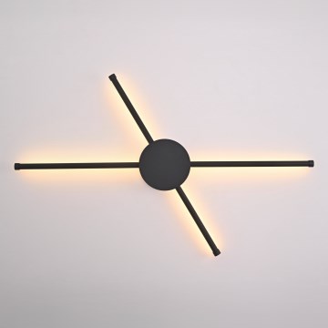 Brilagi - LED Zidna svjetiljka LUGO QUATTRO LED/16W/230V crna