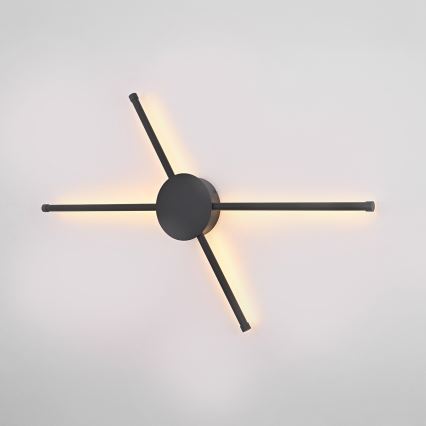 Brilagi - LED Zidna svjetiljka LUGO QUATTRO LED/16W/230V crna