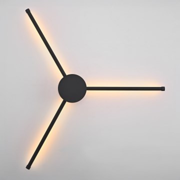 Brilagi - LED Zidna svjetiljka LUGO TRE LED/14W/230V crna