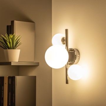 Brilagi - LED zidna svjetiljka MILLA 3xG9/3W/230V crni krom/bijela