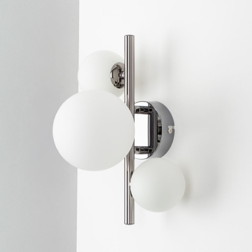 Brilagi - LED zidna svjetiljka MILLA 3xG9/3W/230V crni krom/bijela