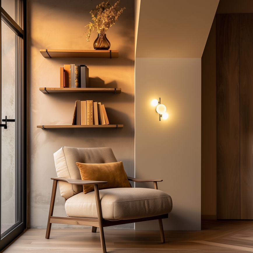 Brilagi - LED zidna svjetiljka MILLA 3xG9/3W/230V crni krom/bijela