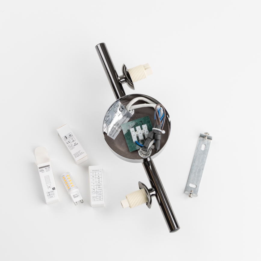 Brilagi - LED zidna svjetiljka MILLA 3xG9/3W/230V crni krom/bijela