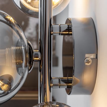 Brilagi - LED zidna svjetiljka MILLA 3xG9/3W/230V crni krom/dimljeno staklo